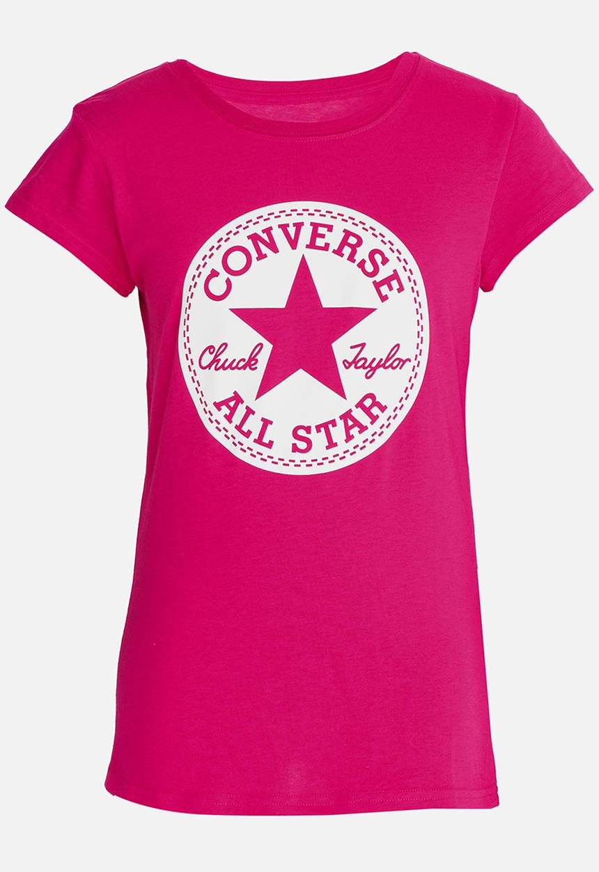 Converse - Converse Chuck Taylor Signature Tee Dark Pink