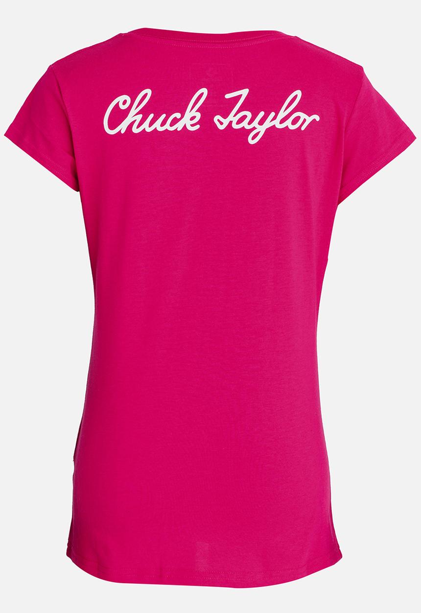 Converse - Converse Chuck Taylor Signature Tee Dark Pink