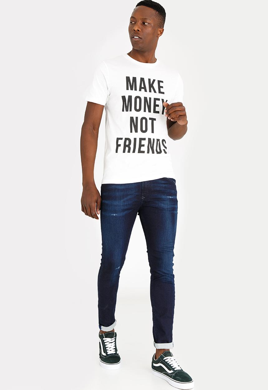 Jack & Jones - Crew neck tee - off white