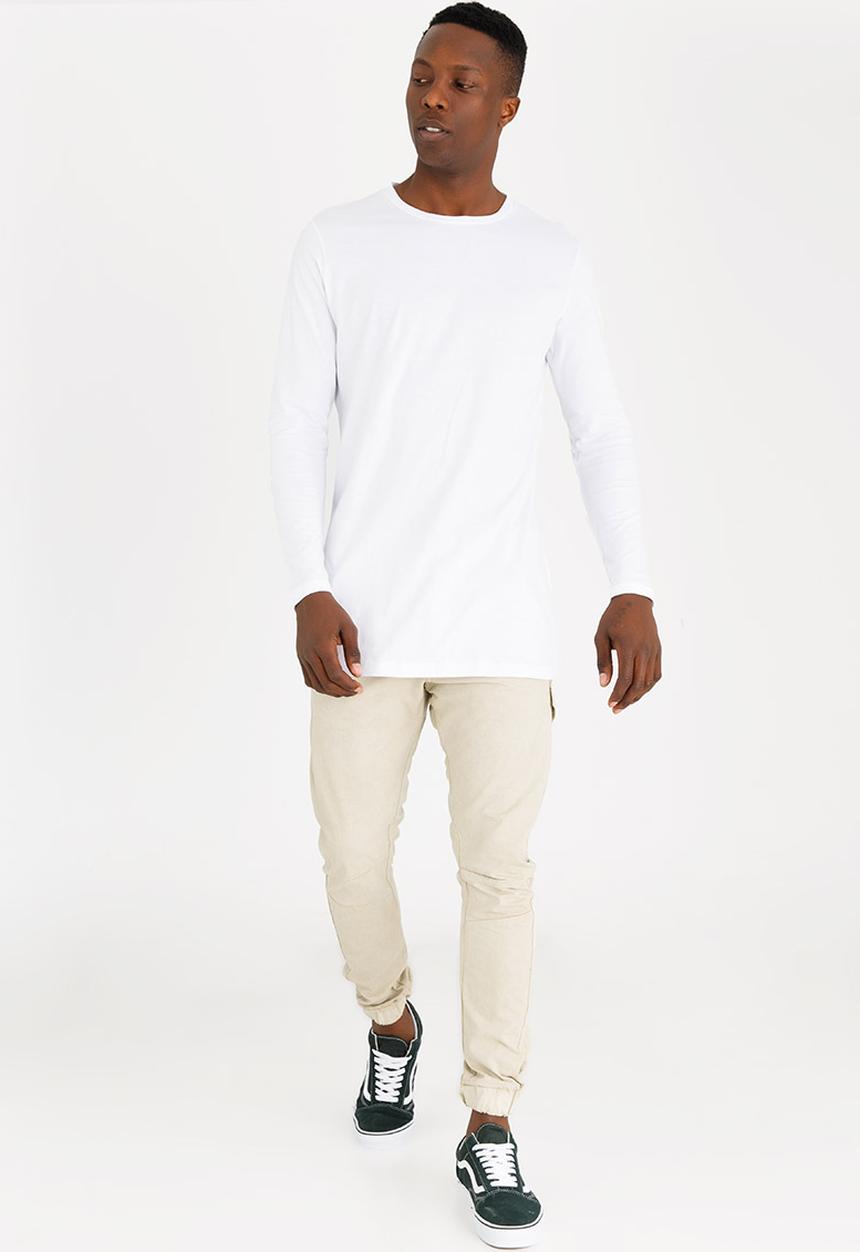 STYLE REPUBLIC - Swagger Longer Length Tee White