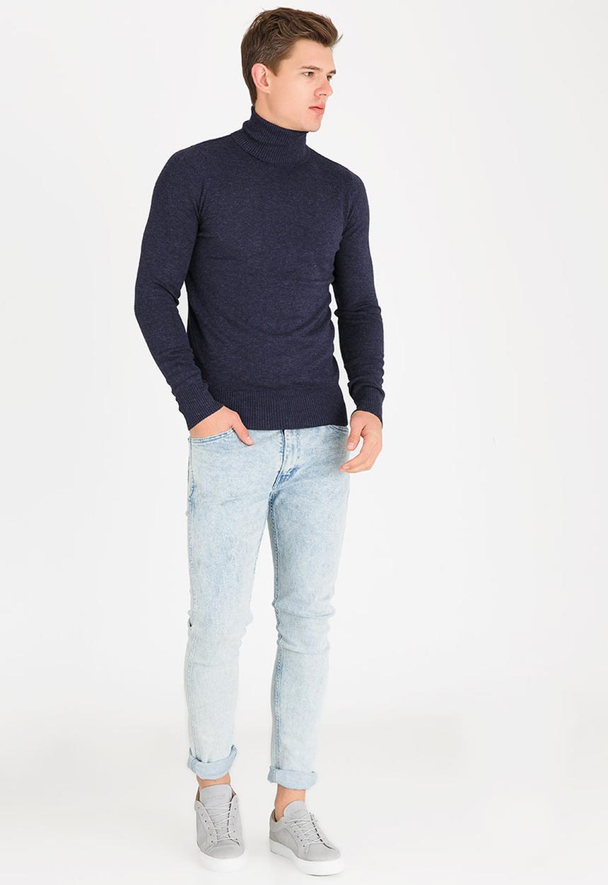 STYLE REPUBLIC - Polo Neck Knitwear Navy