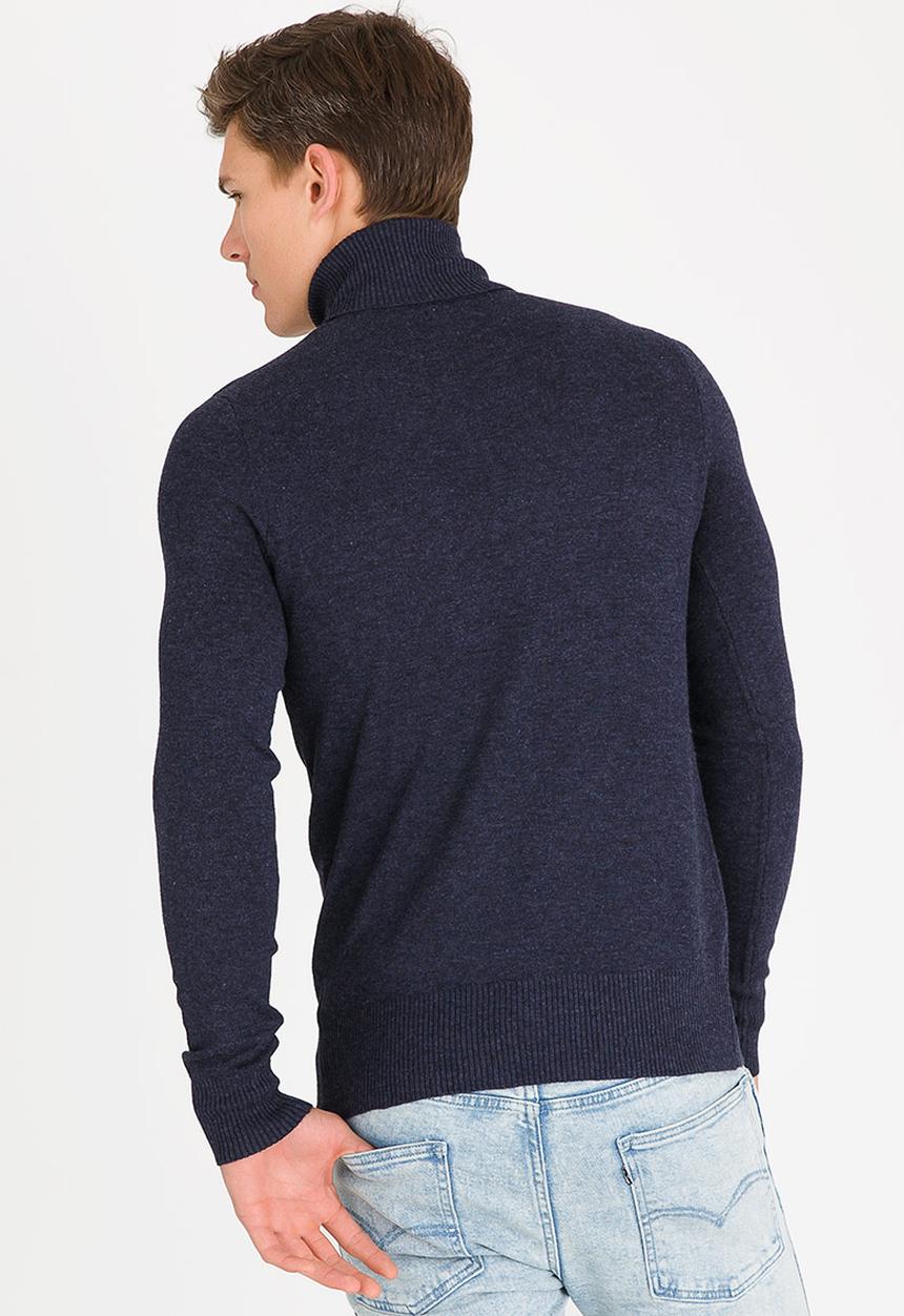STYLE REPUBLIC - Polo Neck Knitwear Navy