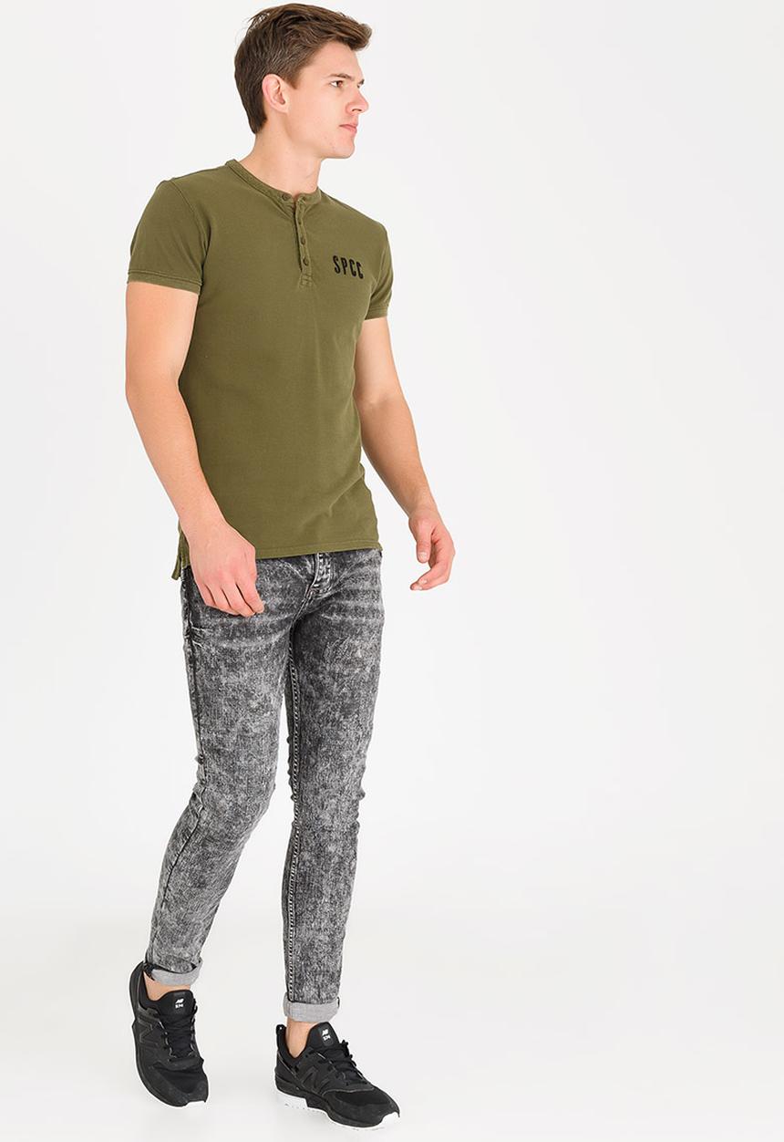 S.P.C.C - Overdyed Pique Golfer Khaki Green