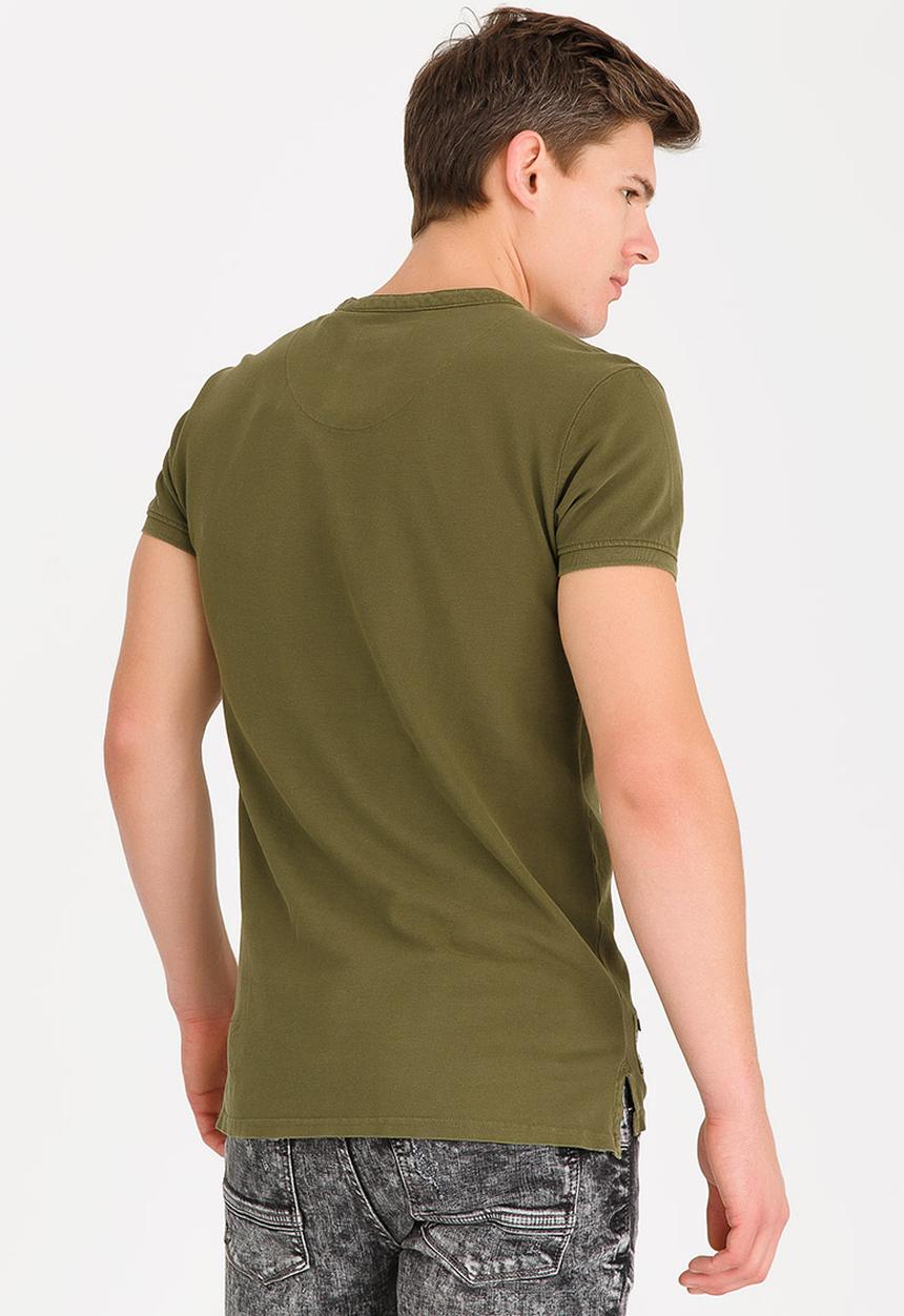 S.P.C.C - Overdyed Pique Golfer Khaki Green