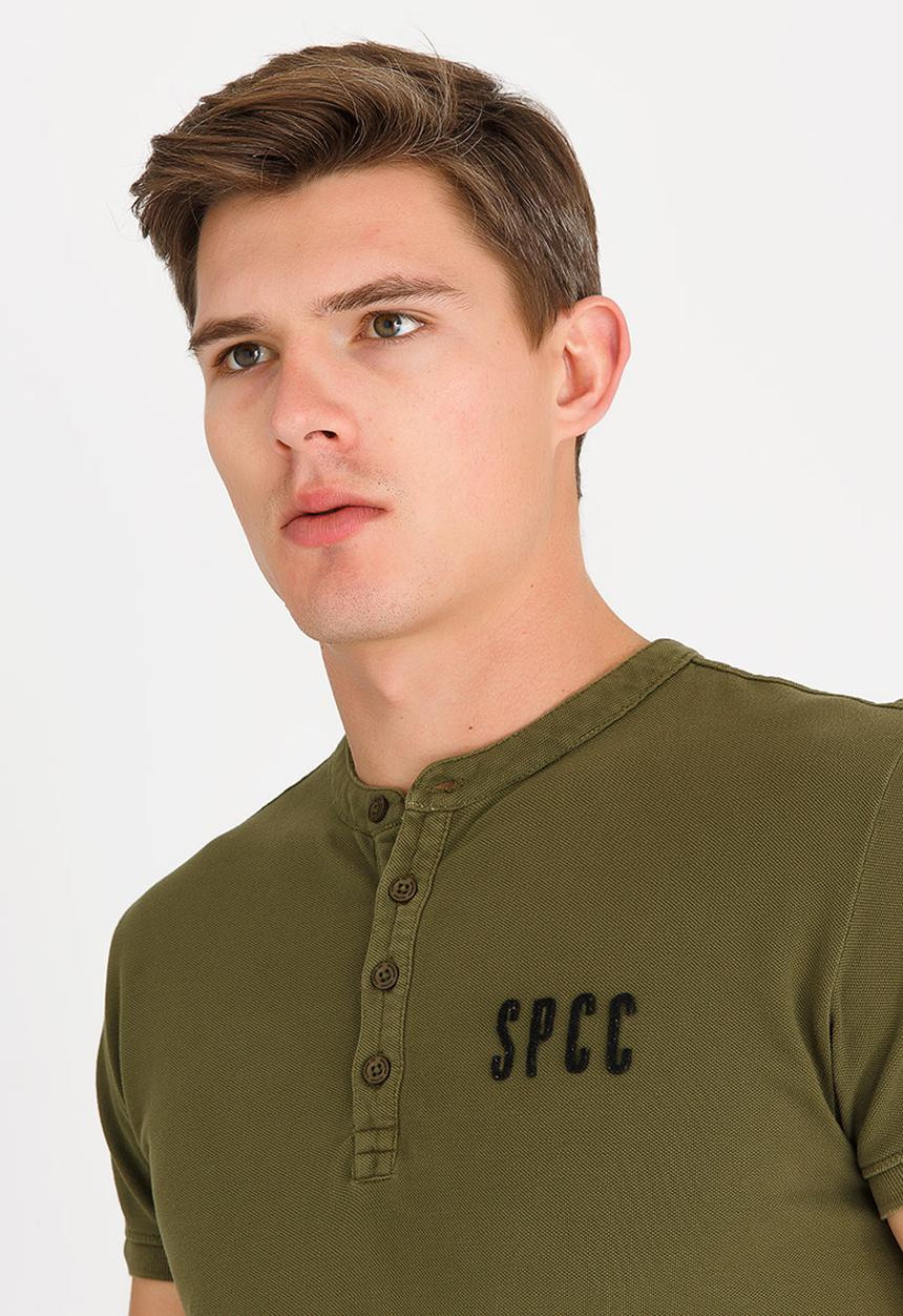 S.P.C.C - Overdyed Pique Golfer Khaki Green