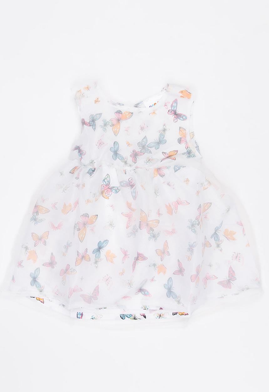 Pop Candy - Printed  Dress White