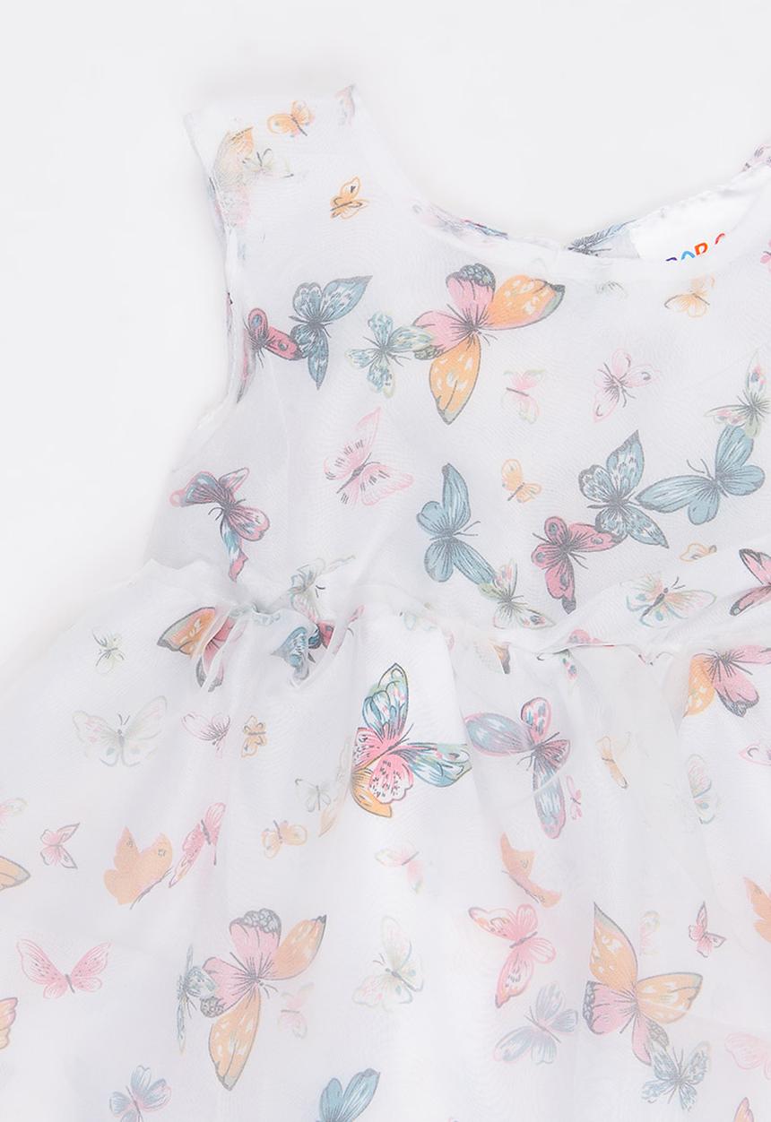 Pop Candy - Printed  Dress White