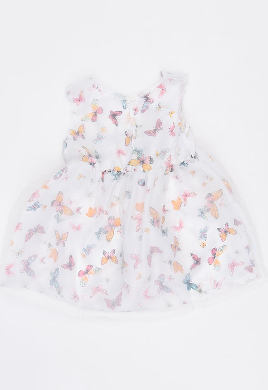 Pop Candy - Printed  Dress White
