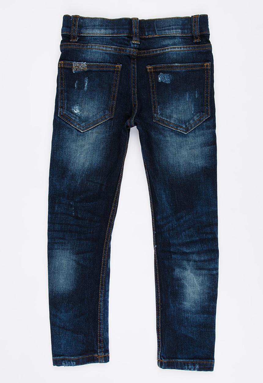Twin Clothing - Skinny fit front button jean blue