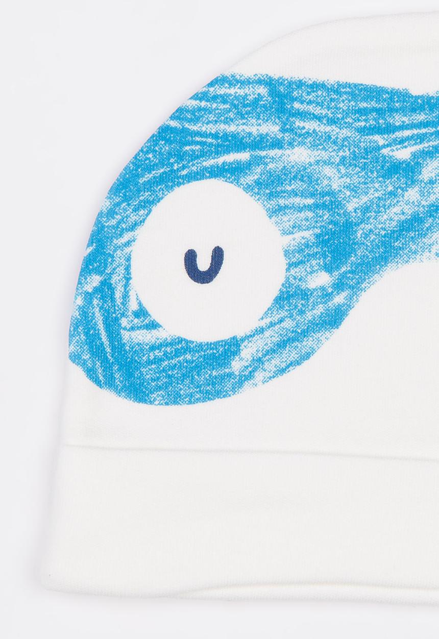 Baby Corner - Printed Beanie White