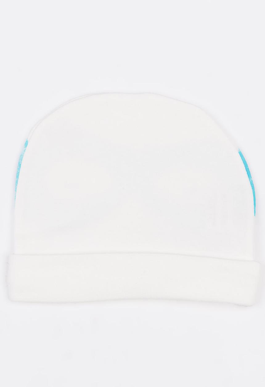 Baby Corner - Printed Beanie White