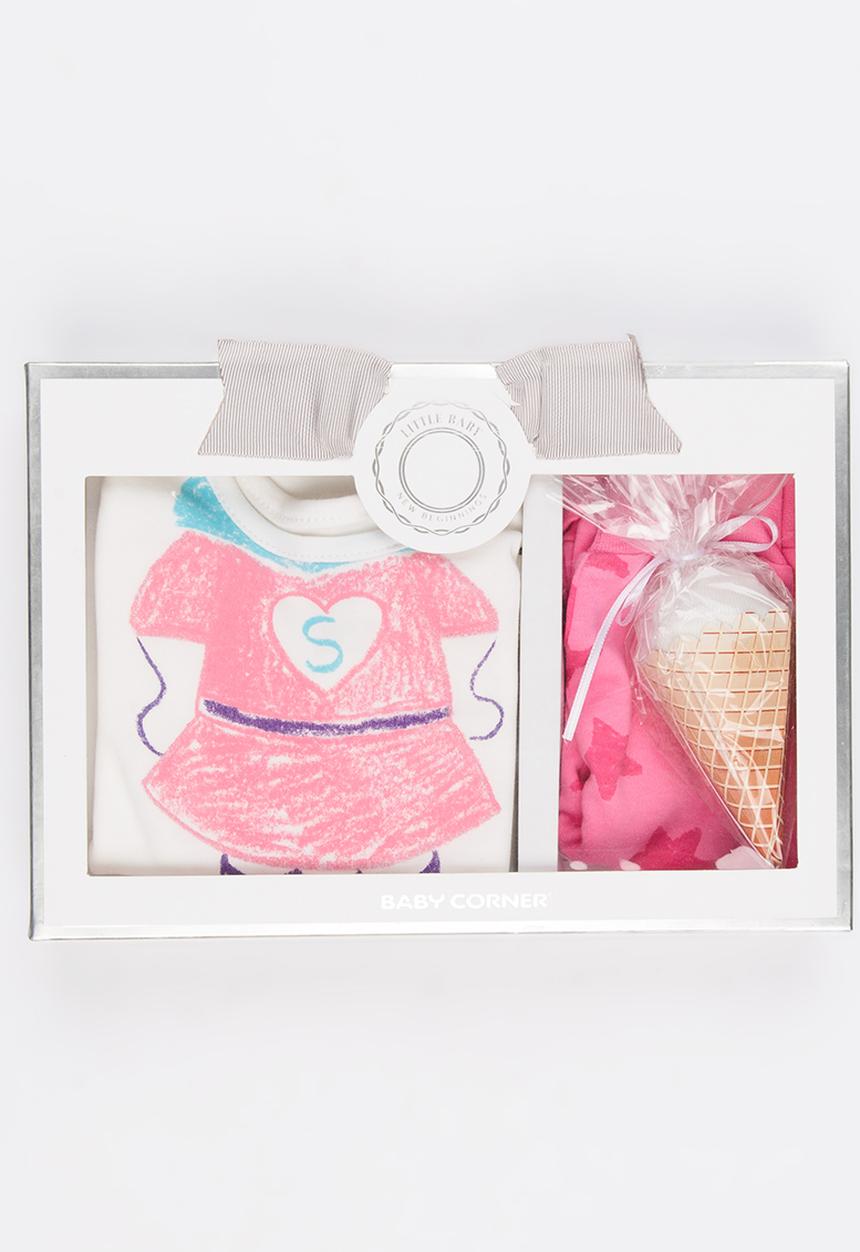 Baby Corner - Hero Girl 3 Pack Pj Set White