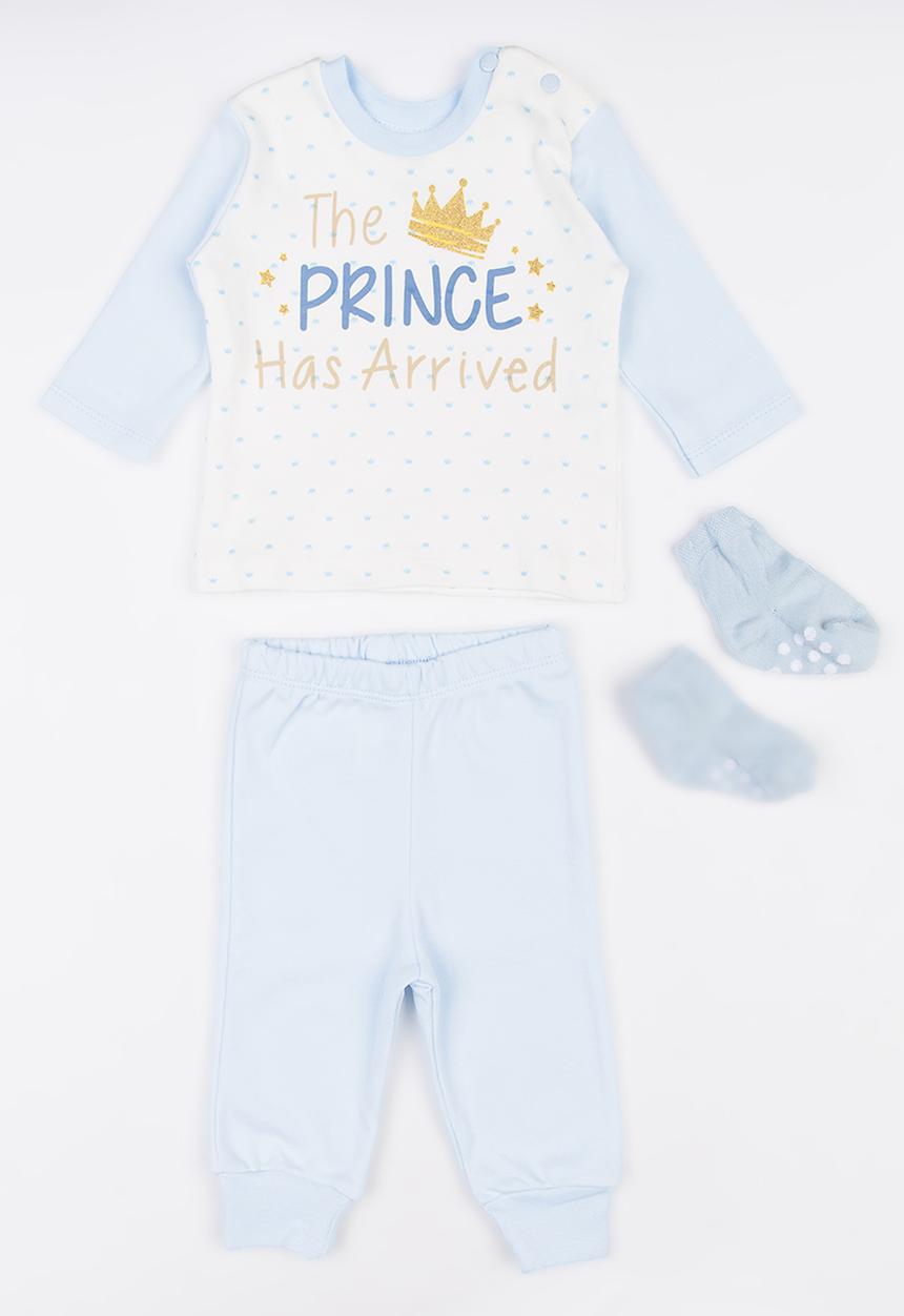 Baby Corner - Little Prince 3 Pack Pj  Set Pale Blue