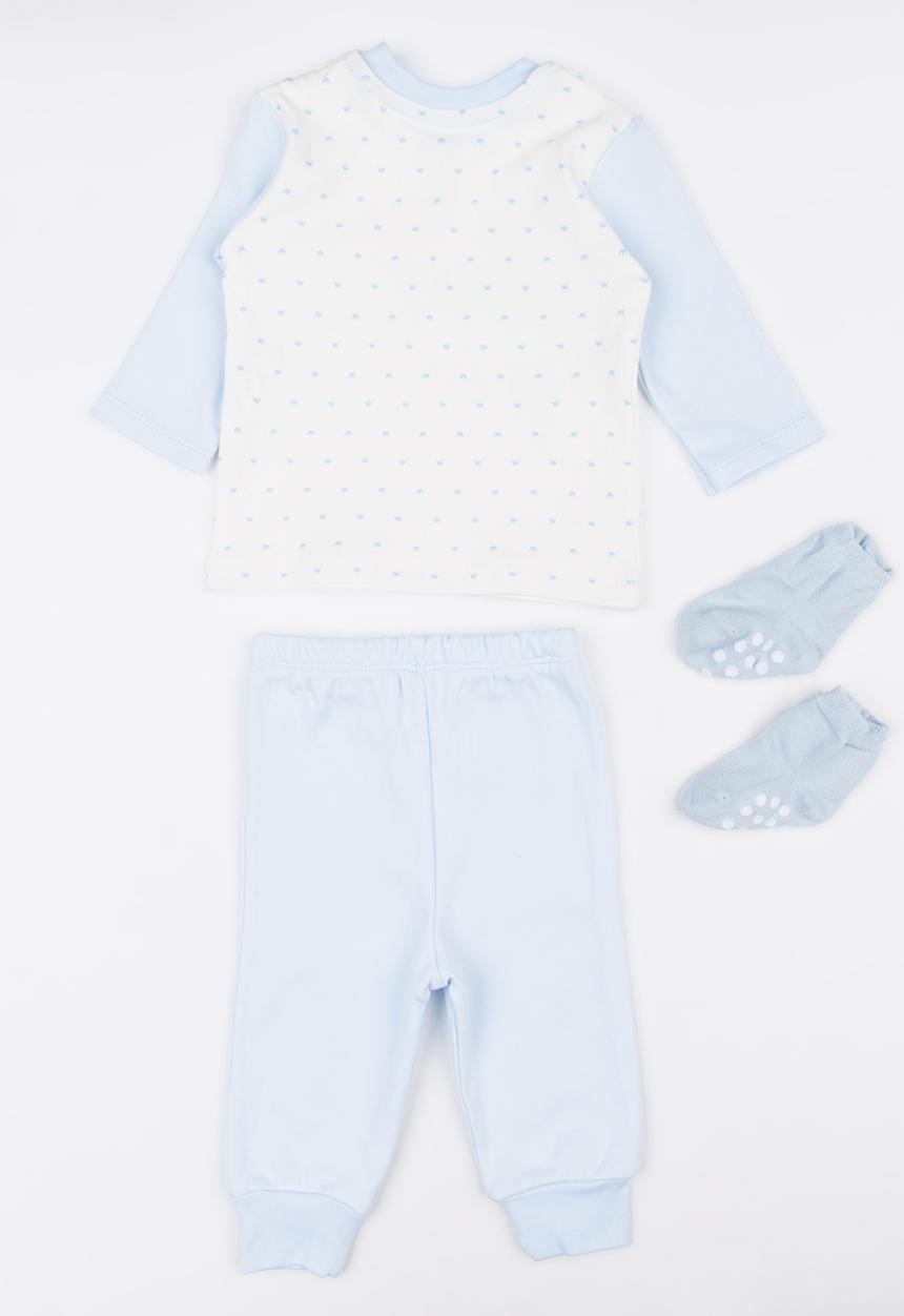 Baby Corner - Little Prince 3 Pack Pj  Set Pale Blue