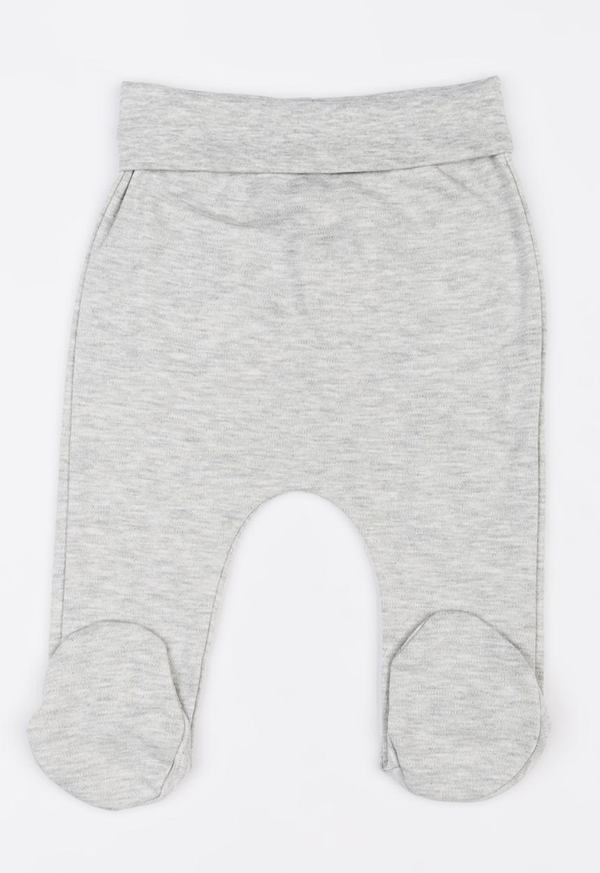 Baby Corner - Footed Panda Pants Grey