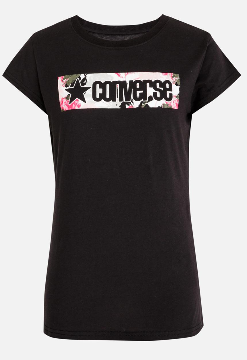 Converse - Converse Box Print Fill Tee Black