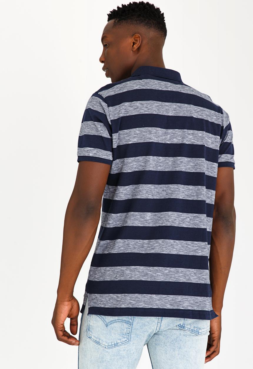 Brave Soul - Urwin 3 Button Golfer Navy