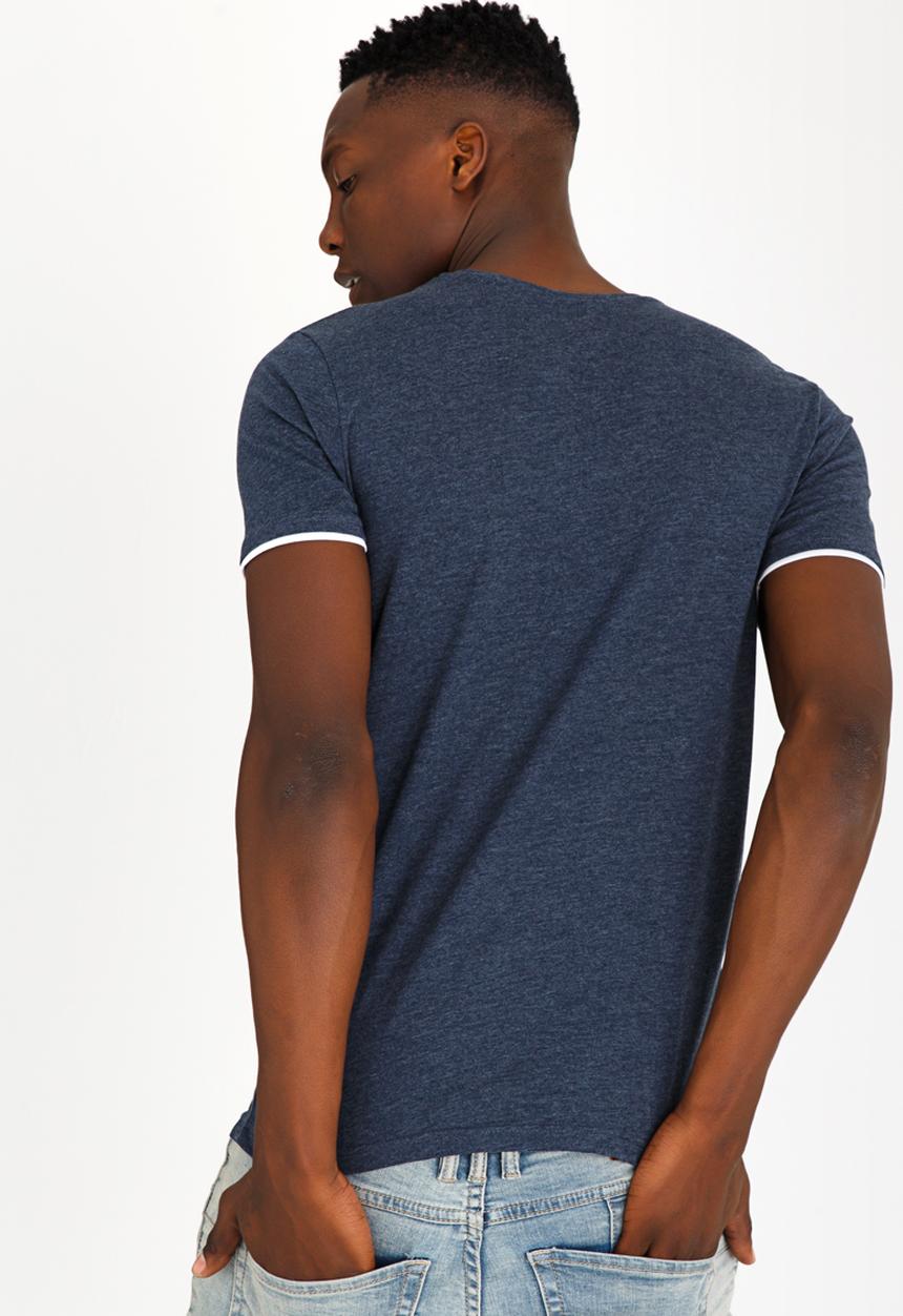 Brave Soul - Fable V-Neck Tee Navy