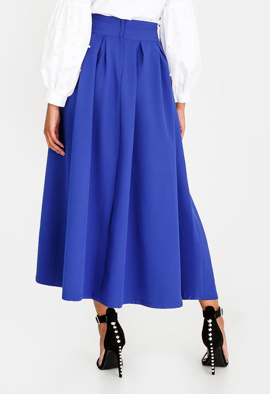 STYLE REPUBLIC - Fit And Flare Volume Skirt Blue
