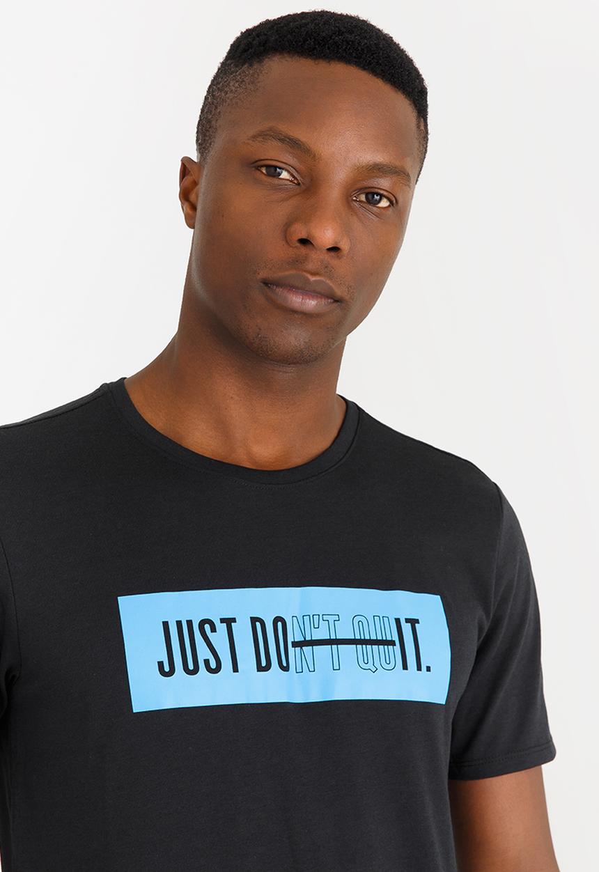 Nike - Nk Dry Tee DB Don't Quit Black