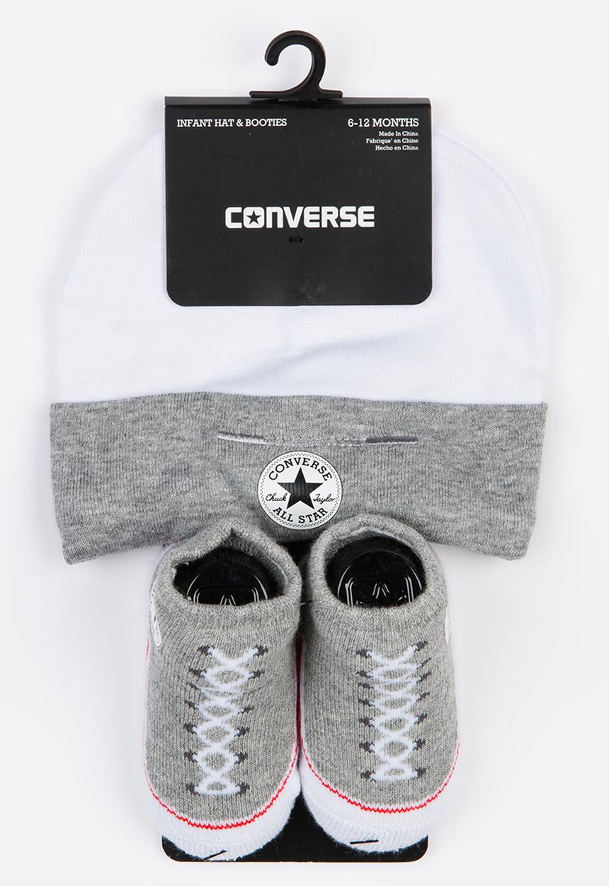 Converse - C.T.P. 2 Pack Hat & Bootie Set Dark Grey