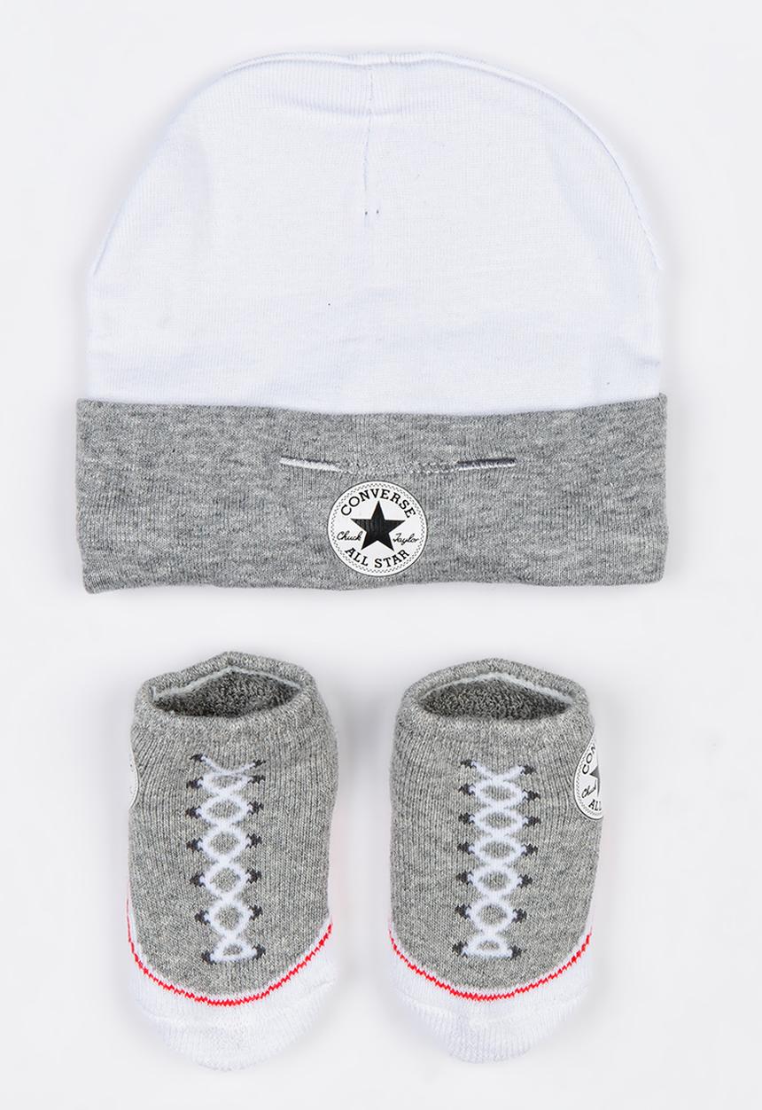 Converse - C.T.P. 2 Pack Hat & Bootie Set Dark Grey