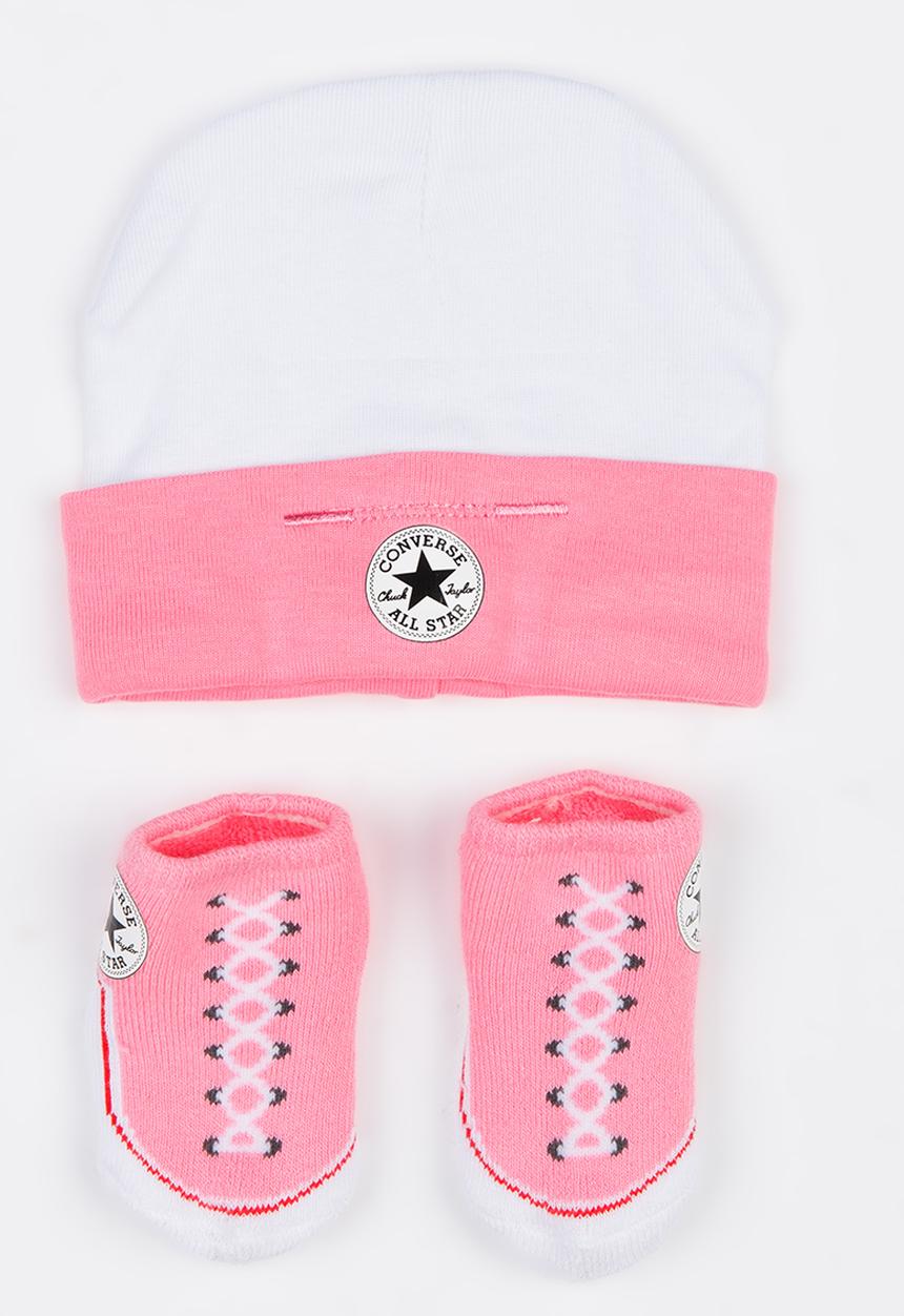 Converse - C.T.P. 2 Pack Hat & Bootie Set Cerise Pink