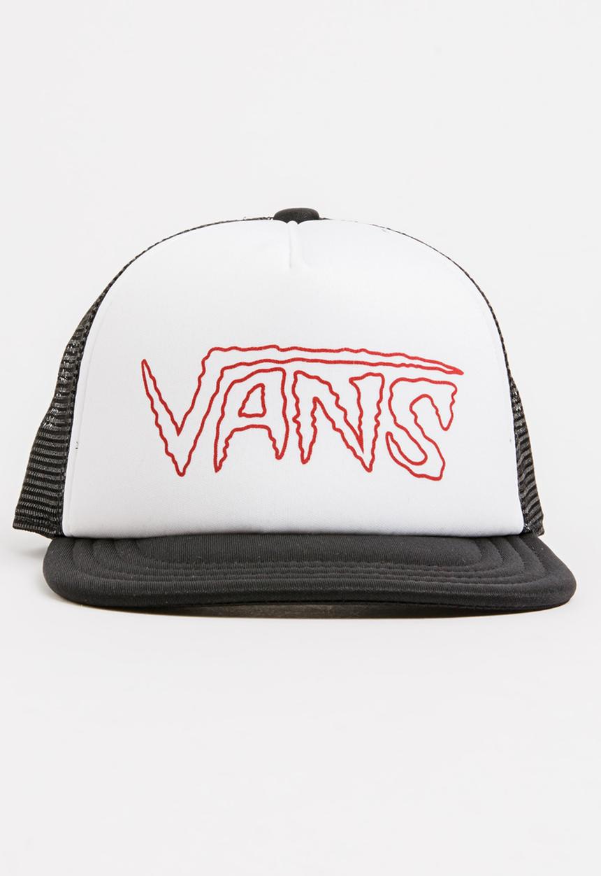 Vans - Logo Trucker Peak Cap Black and White