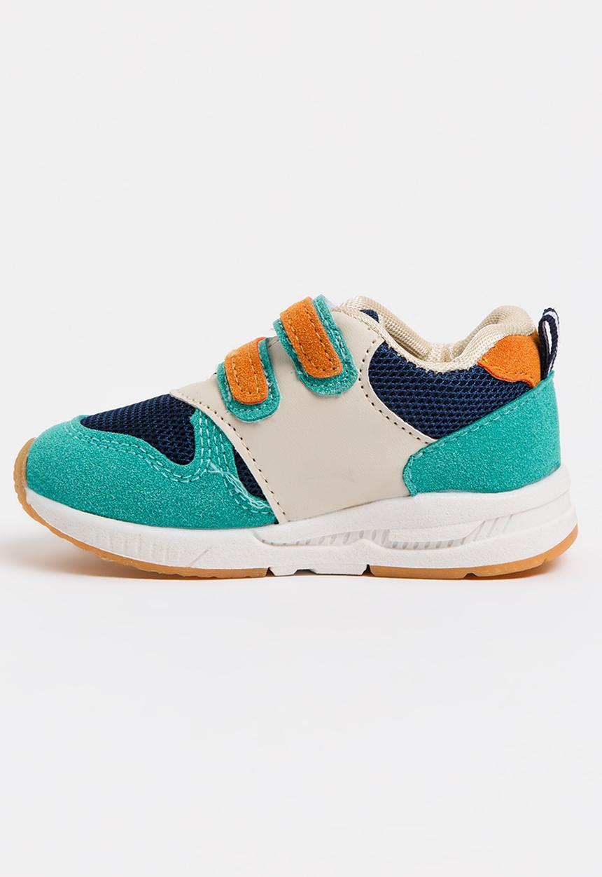 Pop Candy - Velcro strap sneaker green - multi