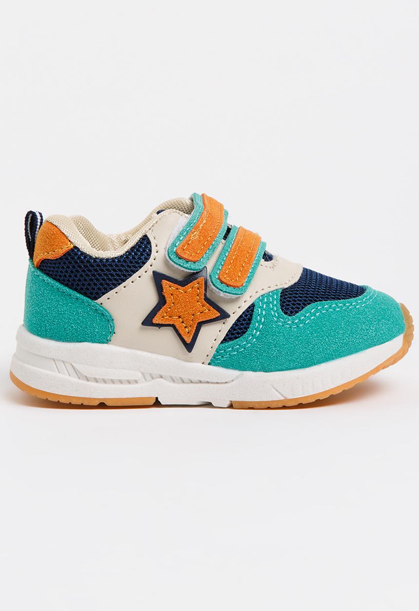 Pop Candy - Velcro strap sneaker green - multi