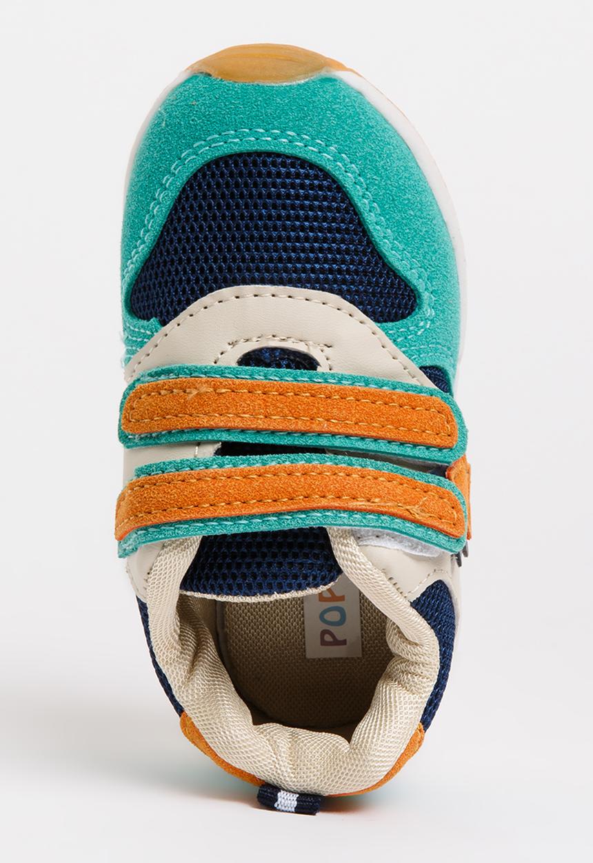 Pop Candy - Velcro strap sneaker green - multi