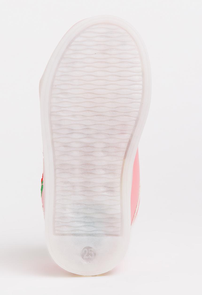 Pop Candy - Light Up Flower Embroidered Sneaker Mid Pink