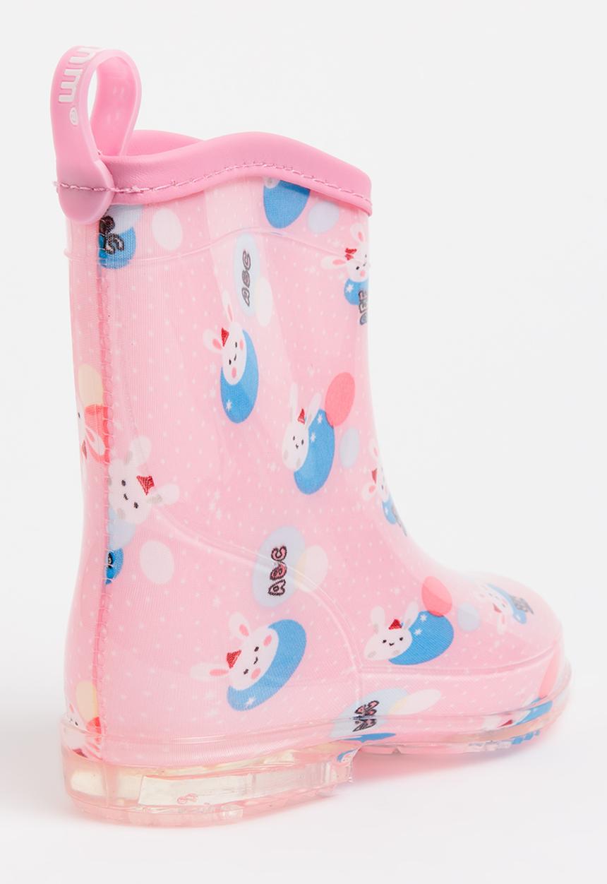 Pop Candy - AOP Rain Boots Pale Pink