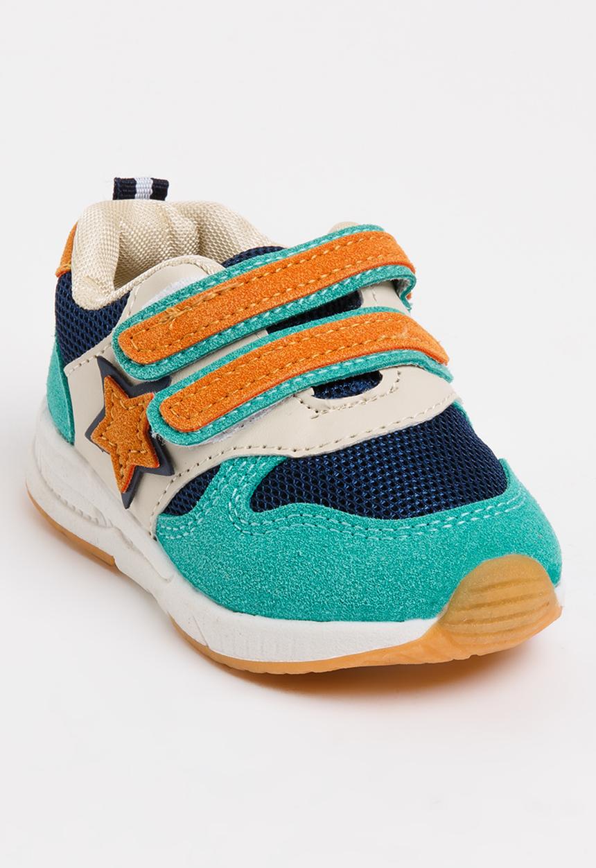 Pop Candy - Velcro strap sneaker green - multi