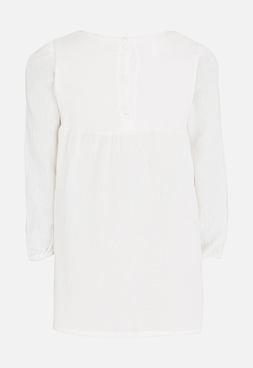 Pop Candy - Dress with Embroidery Detail White