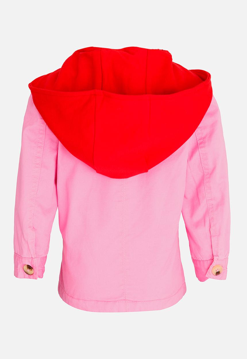 Pop Candy - Button Up Coat Mid Pink