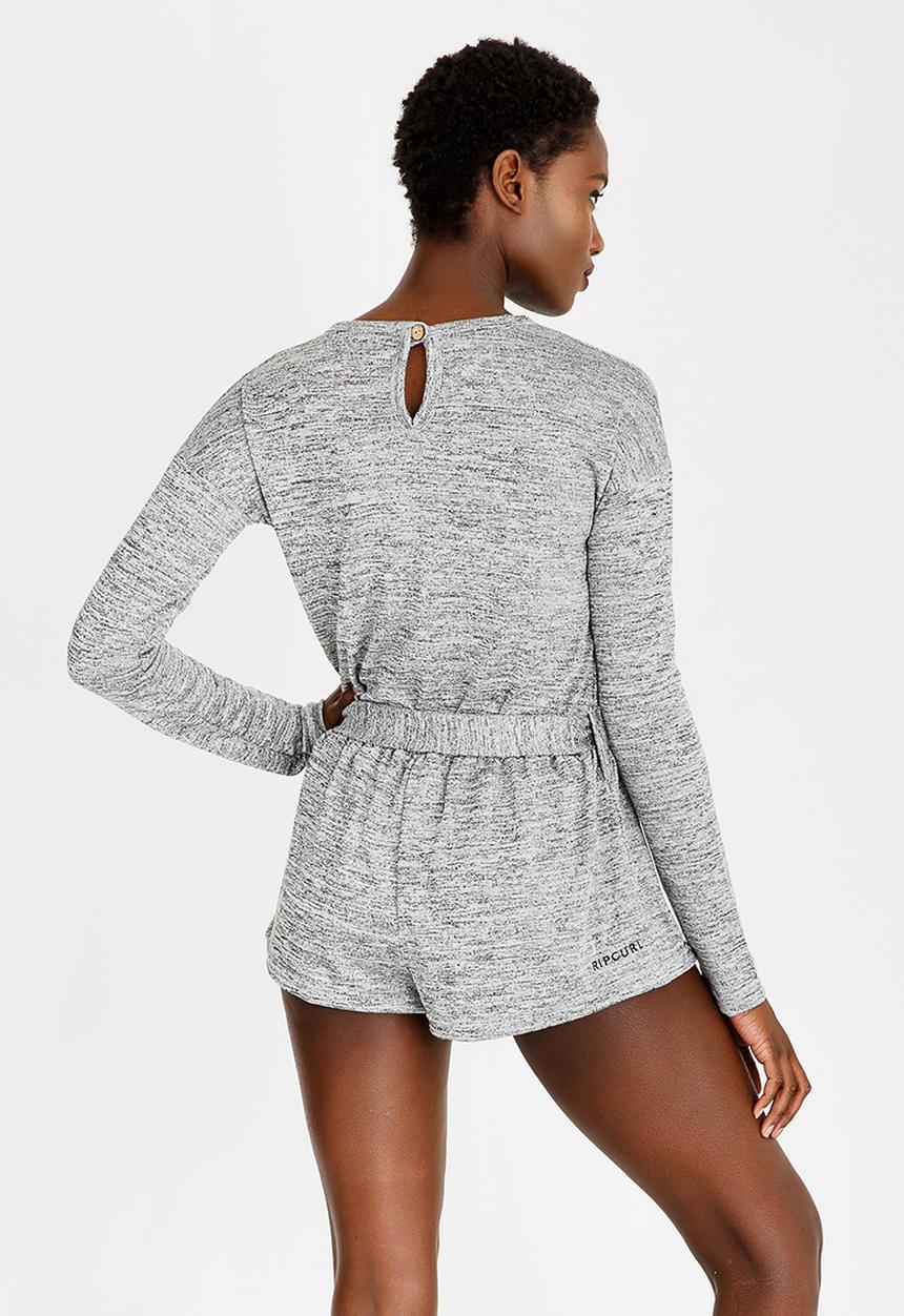 Rip Curl - Long Sleeve Playsuit Grey
