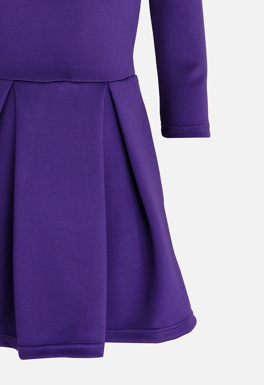 Rebel Republic - Cold Shoulder Dress Mid Purple