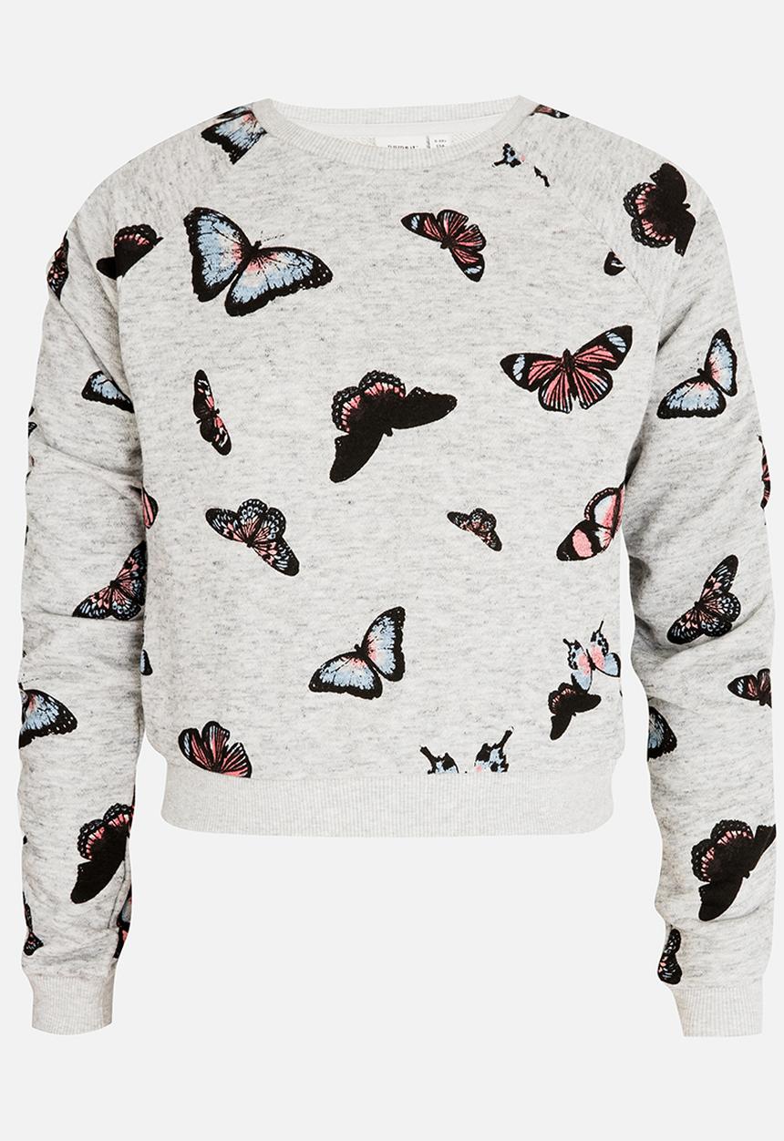 Name It - Printed Sweat Top Grey
