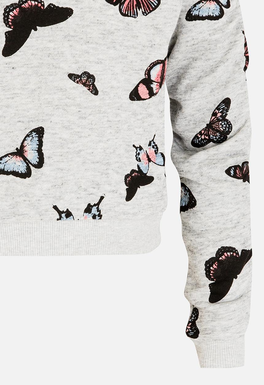 Name It - Printed Sweat Top Grey