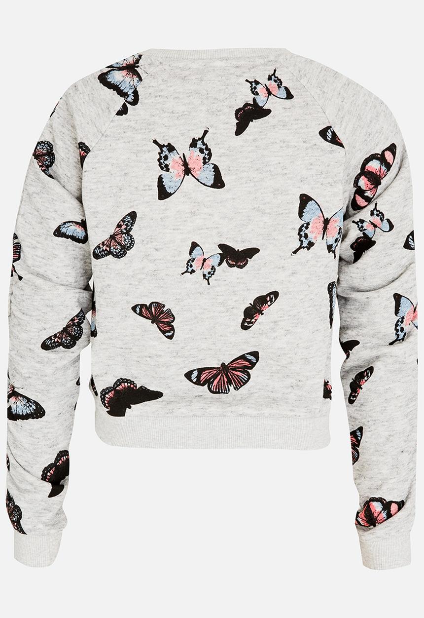 Name It - Printed Sweat Top Grey