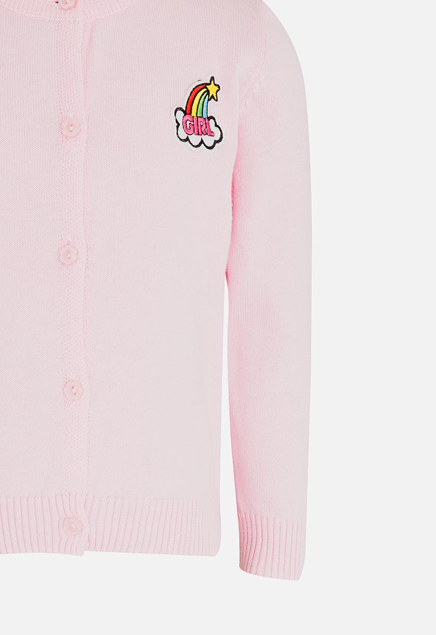 Pop Candy - Rose Detailed Jersey Pale Pink