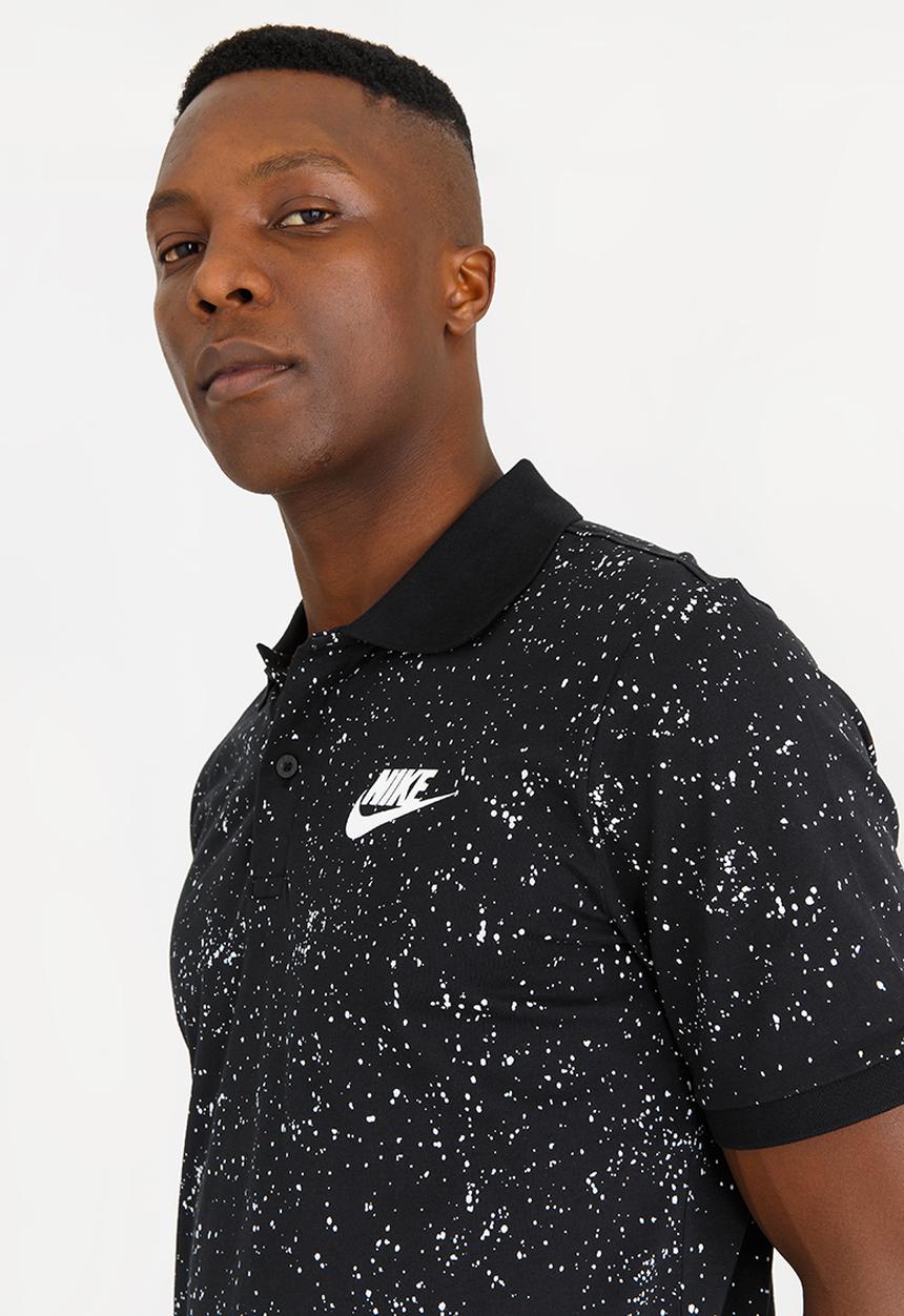 Nike - NSW Polo Jsy AOP Black