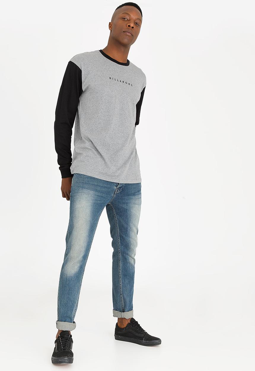 Billabong  - Word Smith Printed Tee Grey