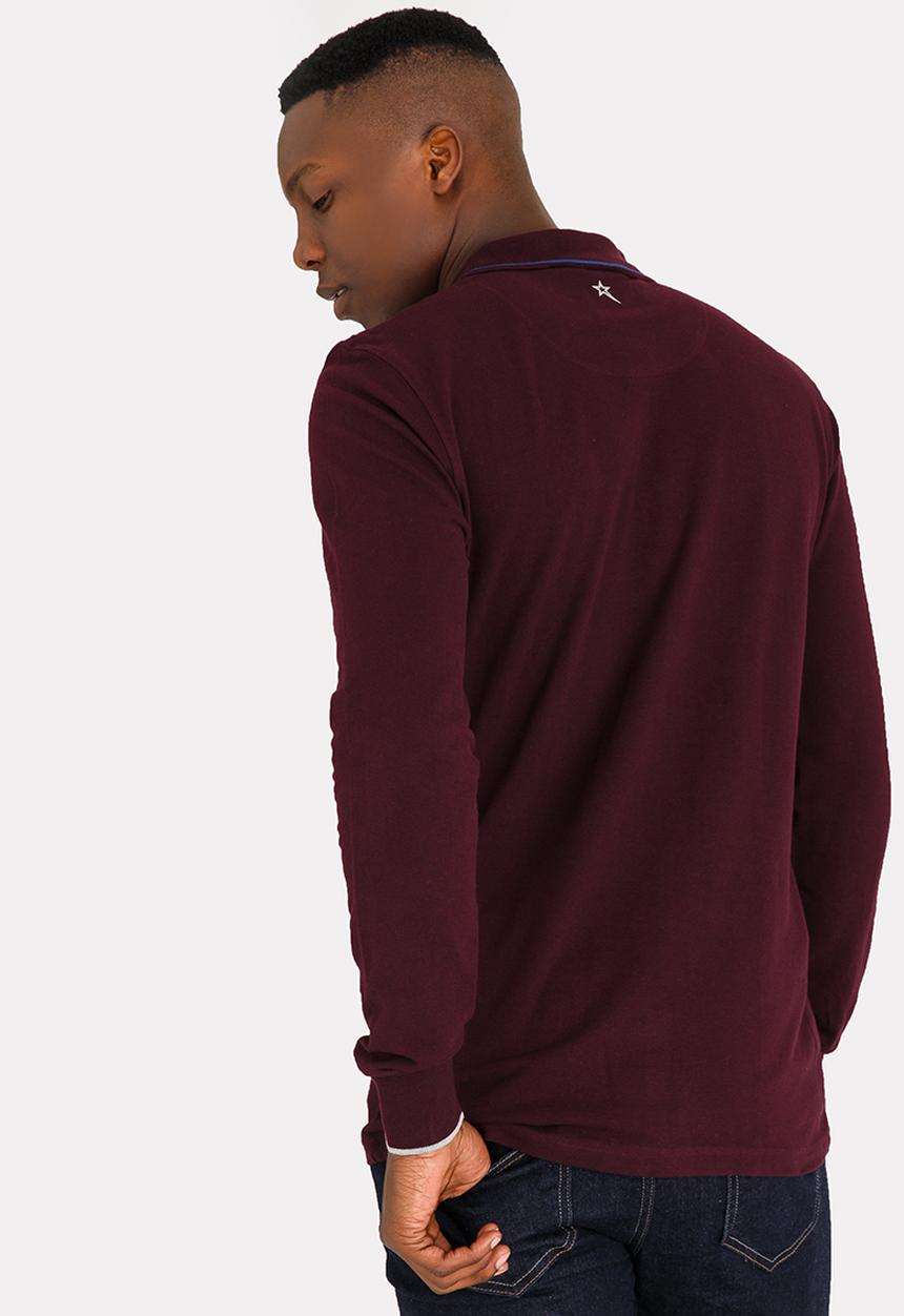 SOVIET - Wimbledon Cotton Pique Golfer Burgundy