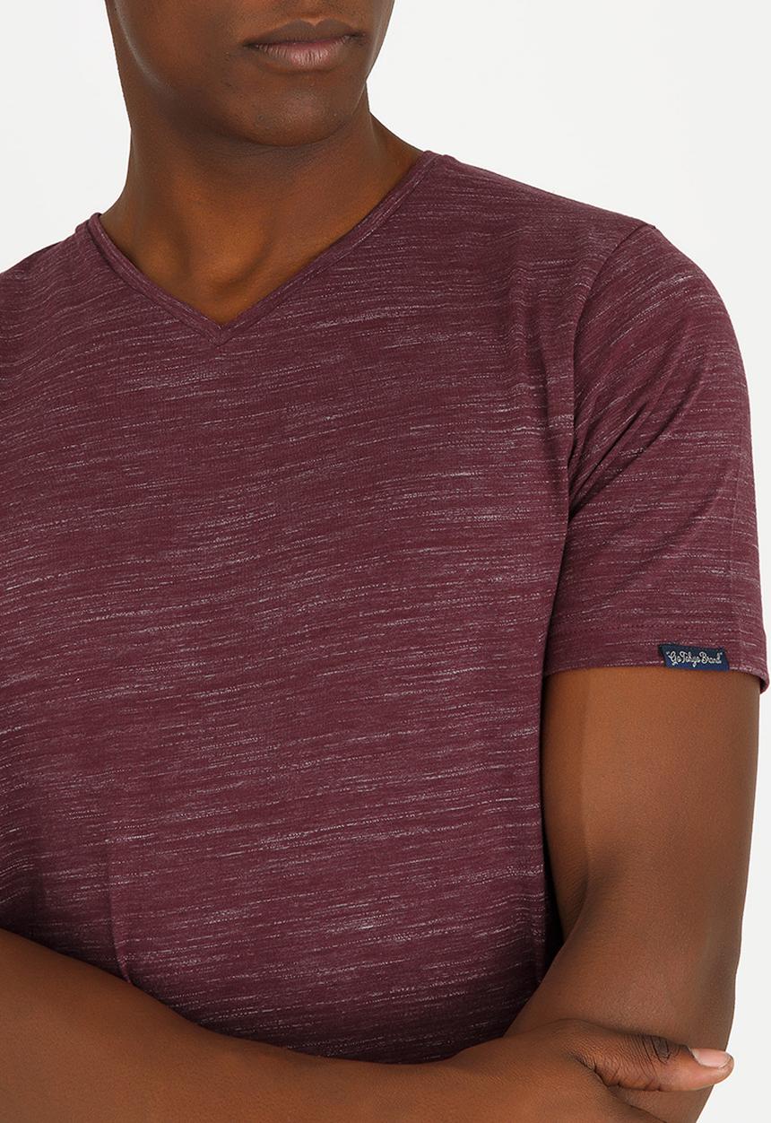 Tokyo Laundry - Delmarva V Neck Tee Burgundy