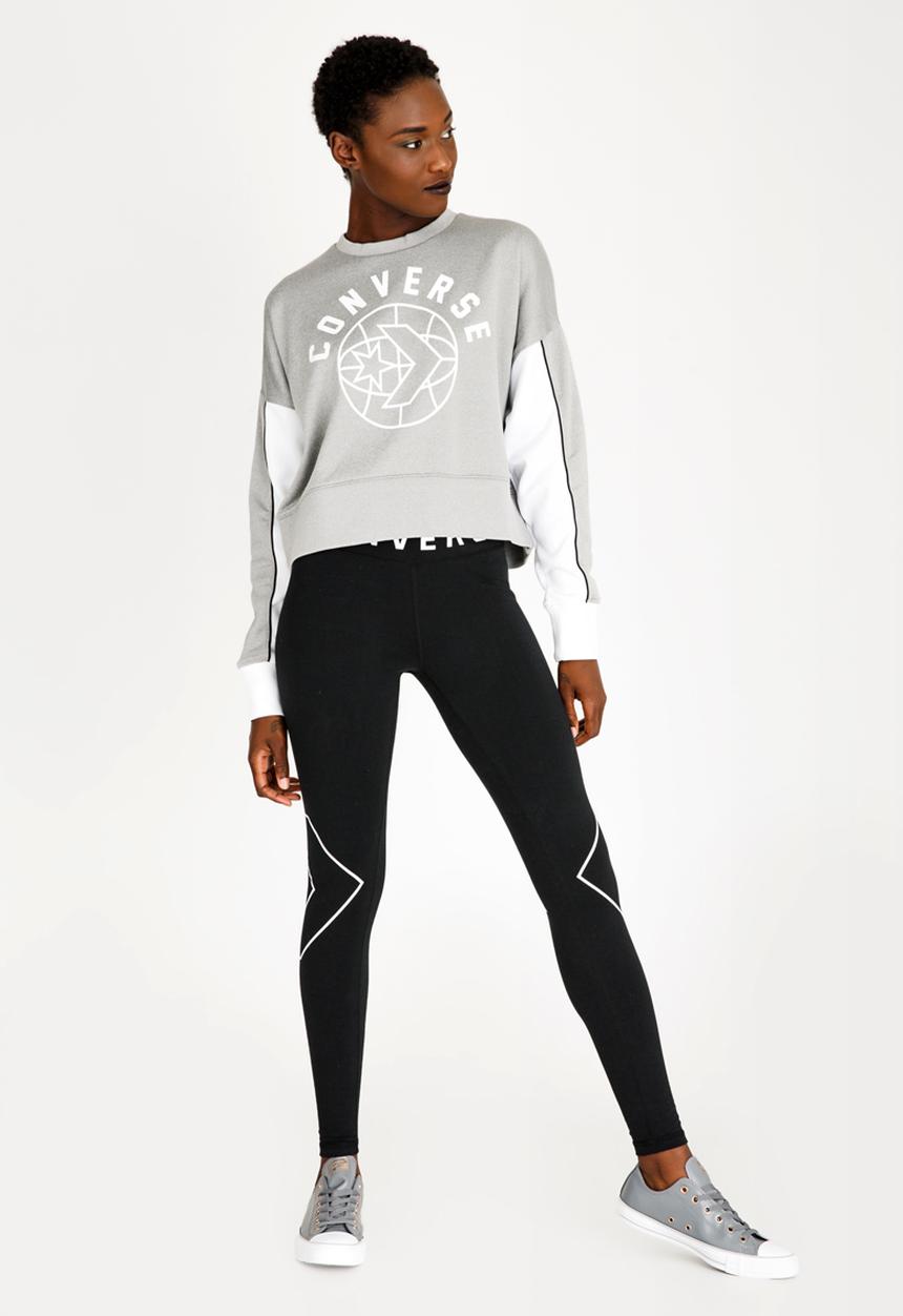 Converse - Street Sport Cropped Sweatshirt Grey