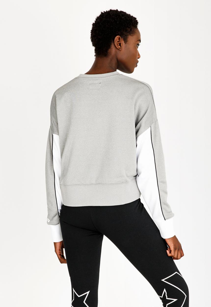 Converse - Street Sport Cropped Sweatshirt Grey