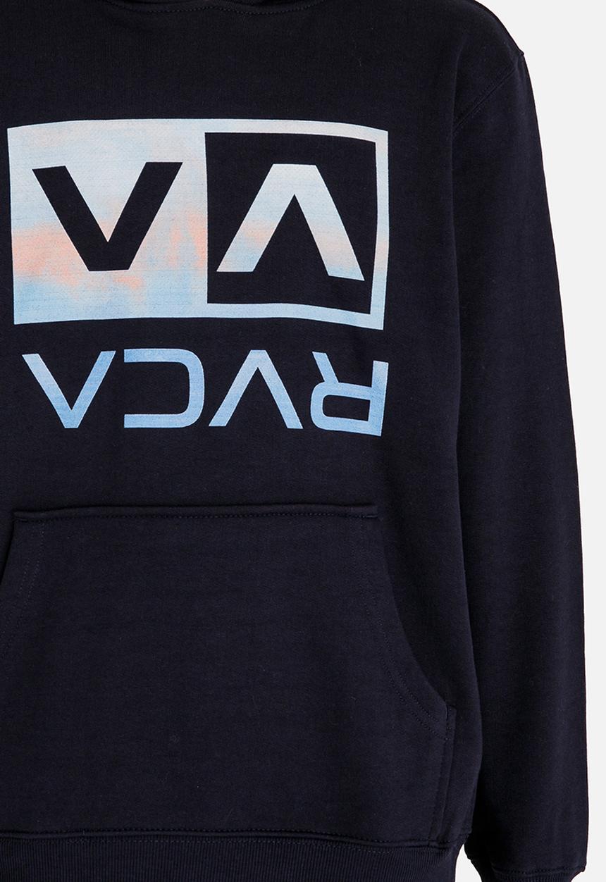 RVCA - Electro Flipped Box Hoodie Dark Blue