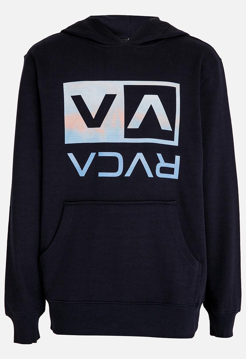 RVCA - Electro Flipped Box Hoodie Dark Blue
